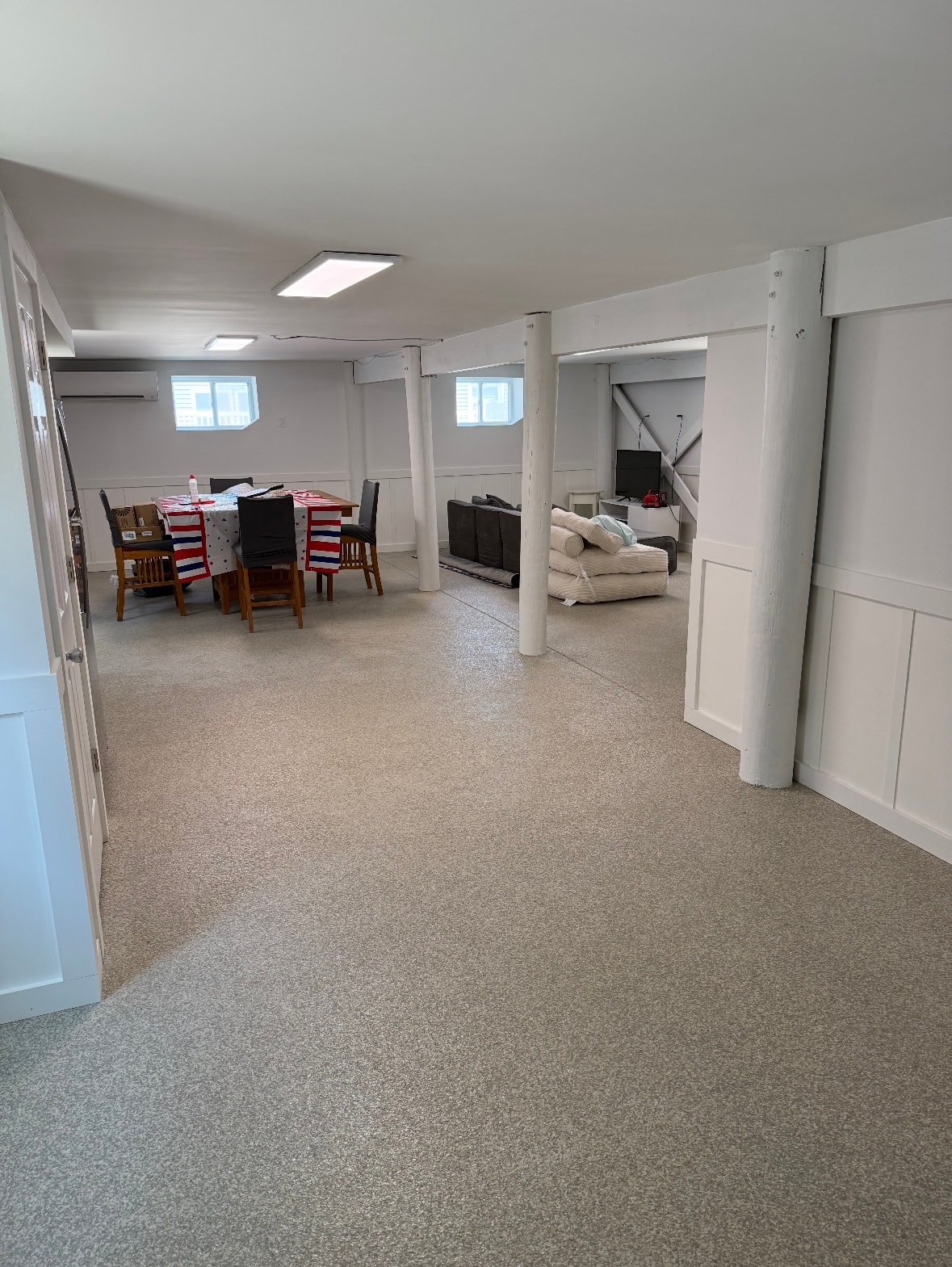 Full Broadcast — Basement Living Space